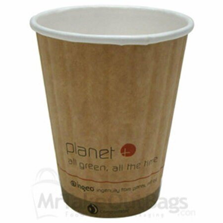 PLANET PLUS 12 oz Double Wall Hot Cup, 1000PK PLC-12-DW